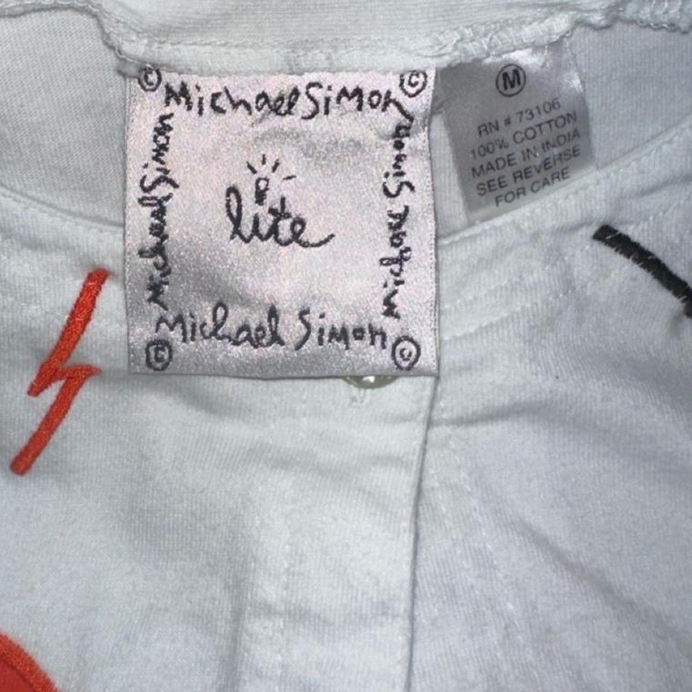 RARE Vintage Michael Simon Lite Halloween Cardigan Sweater Medium - Picture 7 of 7